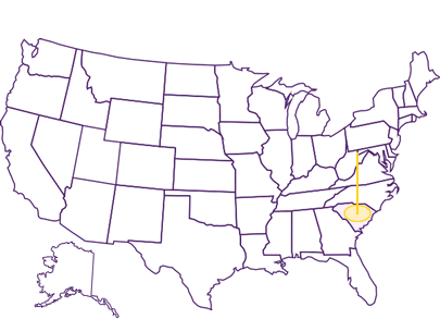 south carolina map
